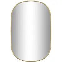 vidaXL Wandspiegel 60x40 cm goudkleurig