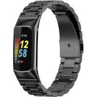 IMoshion Stalen bandje voor de Fitbit Charge 5 - Zwart