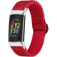 IMoshion Elastisch nylon bandje voor de Fitbit Charge 5 - Rood