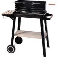 Bbq collection Houtskoolbarbecue 86,5 cm zwart