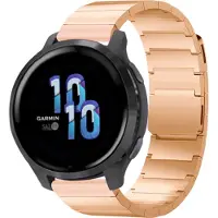 Selencia Stalen magnetisch bandje - Universeel 22 mm aansluiting - Rosé Goud