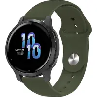 IMoshion Siliconen Sport bandje - Universeel 22 mm aansluiting - Olive Green