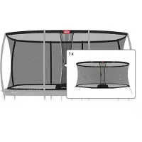 Berg Los veiligheidsnet voor rechthoekige Ultim deluxe XL trampoline 500x300 cm