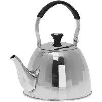 Klausberg 7457 - Thee ketel - theepot - met infuser en zeef - Zilverstaal - 1.1 liter