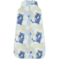 Meyco Baby Tie-Dye baby slaapzak - hydrofiel - light blue - 70cm