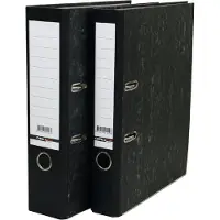 Qbasic 20x Ordner A4 Karton 80mm Breed Budget grijs gewolkt
