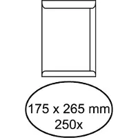IEZZY - Envelop akte 175x265mm zelfklevend 100gr wit 250 stuks