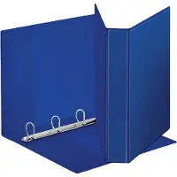 Esselte personaliseerbare ringmap, rug van 3,8 cm, 4 D-ringen 20 mm, blauw - 4 stuks