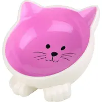 Happy pet voerbak kat orb roze / creme