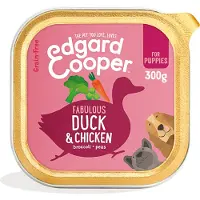 Edgard & Cooper Kuipje Vers Vlees Puppy Hondenvoer Eend - Kip 300 gr