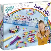 Totum Looming set armbandjes maken | Loom I do knutselset incl. tool en loom elastiekjes - cadeautip creatief speelgoed
