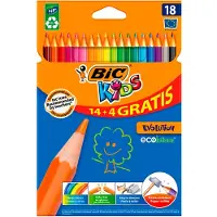 BIC Kids Kleurpotloden 14+4