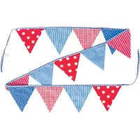 Generique Drapeaux de coton bleu / rouge