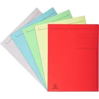 Exacompta 3-klepsmap A4 Kleurenassortiment Manila karton 95% gerecycled 280 g/m² 10 Stuks