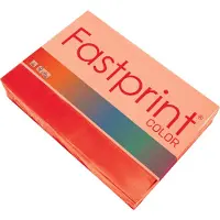 Quantore - Kopieerpapier A4 120gr felrood 250vel | Pak a 250 vel | 5 stuks