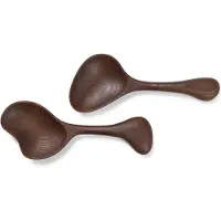 Ferm Living Os saladebestek 2-delig Dark brown