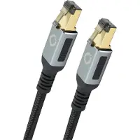 OEHLBACH D1C13356 RJ45 Netzwerkkabel, Patchkabel CAT 8.1 7.5m Schwarz, Gold 1St.