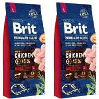 Brit premium by nature adult large 45% kip 2 x 15kg