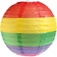 SANTEX Regenbooglantaarn / Lantaarn Ø20cm [2stuks]
