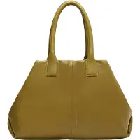 Liebeskind Chelsea Puffy M Shopper Tas Leer 36 cm matcha