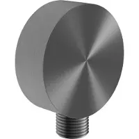 Hotbath Archie AR500 Wanduitlaat Rond RVS 316 - Geborsteld Gunmetal PVD - Kranen, Douchekranen, Douchekophouders & Uitlaten - 8720629193595 - Kranen, Douchekranen, Douchekophouders & uitlaten