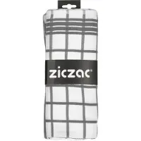 Ziczac Theedoek Katoen Grijs (set van 3)