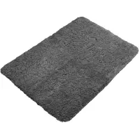 Tiseco - Badtapijt - Microfiber - Antislip - 60x120 cm, grijs