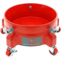 Grit Guard Red 5 Caster Bucket Dolly