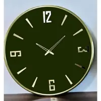 Mansion Atmosphere Maison Atmosphere - Gold Frame 4Digit - Wallclock - Green - Glasscover - DIa 41*2.5cm