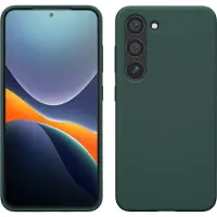 Kwmobile telefoonhoesje geschikt voor Samsung Galaxy S23 - Hoesje met siliconen coating - Smartphone case in blauwgroen