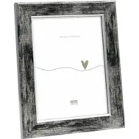 Deknudt Frames fotolijst S45YE2 - zwart met zilver biesje - 20x25 cm