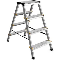 Escalo LD204 Steppy Aluminium Huishoudtrapje - 2 x 4 Treden