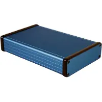 Hammond Electronics 1455L1601BU Universele behuizing 160 x 103 x 30.5 Aluminium Blauw 1 stuk(s)
