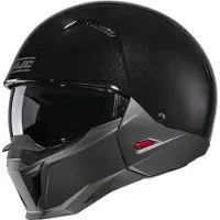 HJC i20 Solid Zwart / Semi Flat Titanium Jethelm Maat 2XL