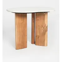 Sissy-Boy Houten Koffietafel Met Marmer Blad Klein