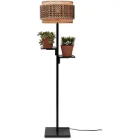 Good&Mojo Vloerlamp bhutan zwart/bamboe Ø40x160cm