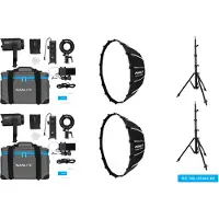 Nanlite Forza 60 II LED Dual Kit (w/ Light Stand & Soft...