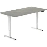 Euroseats OrangeLabel zit/sta bureau Eco frame wit maat 160x80cm. Voldoet aan de NEN EN 527. Inclusief Oxyd blad.