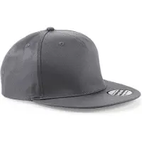 Beechfield '5 Panel Snapback Rapper Cap' Grijs