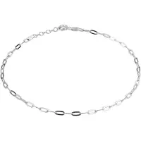 The Jewelry Collection Zilver Gerhodineerde Enkelbandje anker 2 1332323