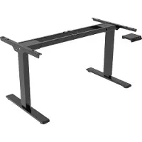 Euroseats OrangeLabel Zit/Sta Economy frame zwart. Voldoet aan NEN 527, hoogte instelbaar van 60 t/m 125 cm hoogte. Let op exclusief blad