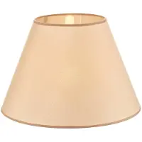 Duolla kap Sofia hoogte 31 cm, veroni beige, crème / amber, Textiel / Stof / Zijde