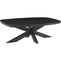 Natur24 salontafel jesper black 120 mangohout / gecoat staal