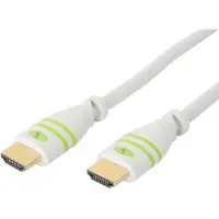Techly ICOC-HDMI-4-050WH HDMI-kabel HDMI Aansluitkabel HDMI-A-stekker 5.00 m Wit 4K UHD