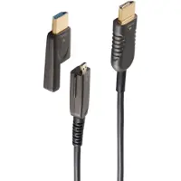 S-Impuls HDMI active optical cable (AOC) met smalle connector - HDMI2.0 (4K 60Hz + HDR) - 20 meter