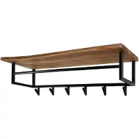 Giga Meubel Gm Kapstok 6 Haken Incl. Hoedenplank - Acaciahout