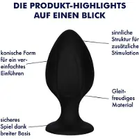 EIS Gestructureerde buttplug van (diverse maten)