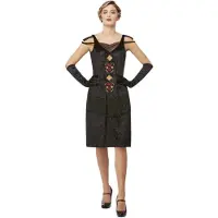 Smiffys Roaring 20's jurk | peaky blinders polly jurk | grijs (grijs, XS)