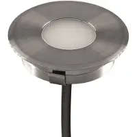 EVN L67100640 Grondspot inbouwlamp, Ø 4,5 cm, 4.000 K L6710, alu / grijs / zink, Roestvrij staal, Modern