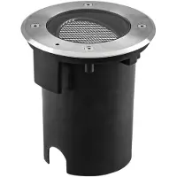 EVN Pentola inbouwlamp met anti-verblinding, Ø 18 cm, alu / grijs / zink, Aluminium, LED inbouwspot